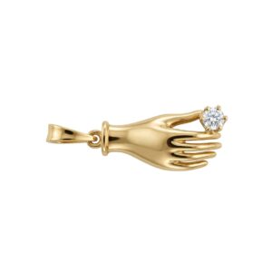 18KT geelgouden hanger