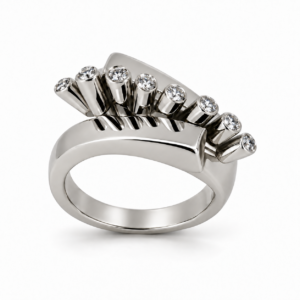 Ring witgoud diamant