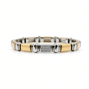 18KT wit-geelgouden armband